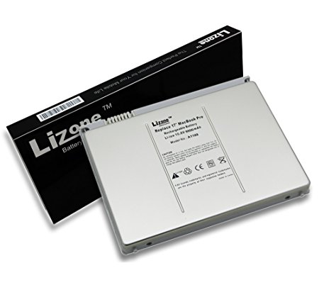 Lizone® High Performance Battery for Apple MacBook Pro 17" A1189 A1151 MA458LL/A MA458 MA458*/A MA458G/A MA458J/A MA092 MA092CH/A MA092J/A MA092KH/A MA092LL/A MA092TA/A MA092X/A MA611 MA611*/A MA611B/A MA611CH/A MA611*D/A MA611J/A MA611KH/A MA611LL/A MA611X/A MA897*/A MA897J/A MA897LL/A MA897X/A MB166*/A MB166B/A MB166J/A MB166LL/A MB166X/A Laptop Notebook battery Super Capacity 6600mAh