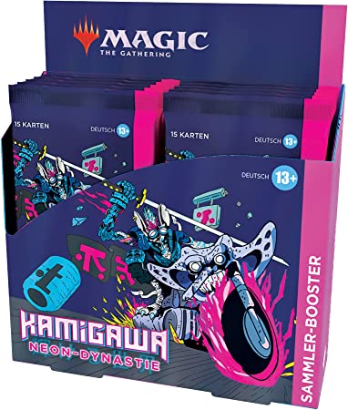 Magic the Gathering Sammler Kamigawa: Neon Dynasty Collector's Display, 12 Boosters (German Version)