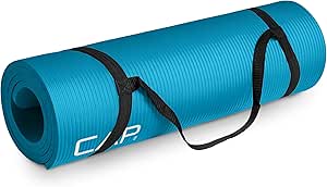 CAP Barbell 1/2-Inch High Density Exercise Yoga Mat with Strap | Multiple Options