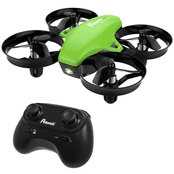 Potensic Mini Drone, A20 Altitude Hold Quadcopter Drone 2.4G 6 Axis Headless Mode Remote Control Nano Quadcopter for Beginners - Green