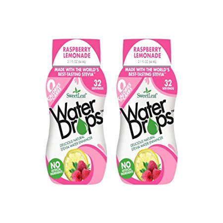 SweetLeaf Raspberry Lemonade Waterdrops, 2.16 Ounce (Pack of 2)