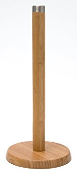 Lipper International 8036 Bamboo Standing Towel Holder with Metal Tip