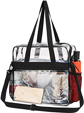 Ciiming Clear Tote Bag with NFL and PGA Stadium Approve-Clear Cross Body with Adjustable Shoulder Strap for Sports Games