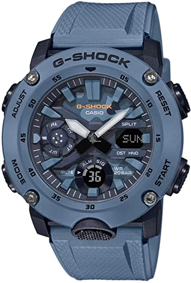 Casio G-Shock Special Color GA-2000SU-2ADR Analog Quartz Blue Resin Men's Watch