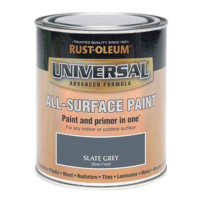 Rust-Oleum 250ml Universal Paint - Gloss Slate Grey