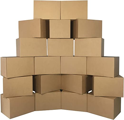 uBoxes Medium Moving Boxes 18"x14"x12" (Medium Boxes - Pack of 20)