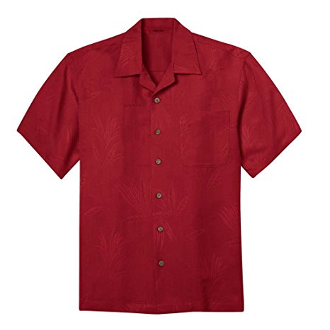 Mens Easy Care Patterned Camp Shirts in Sizes XS-4XL