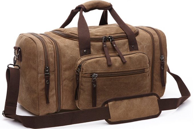 Aidonger Unisex Canvas Travel Bag with big Capacity