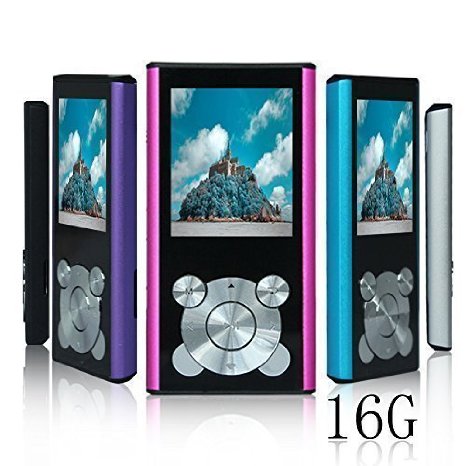 Tomameri 16GB Portable MP4MP3 Player with Photo Viewer E-Book Reader Voice Recorder and Slot for a Micro SD Card Pink