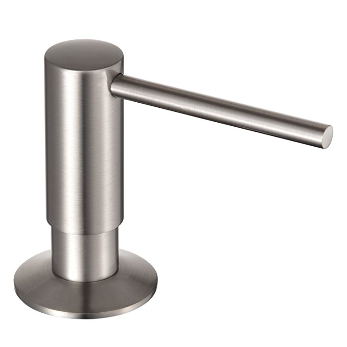 Wasserrhythm Built In Kitchen Sink Soap and Lotion Dispenser Brushed Nickel