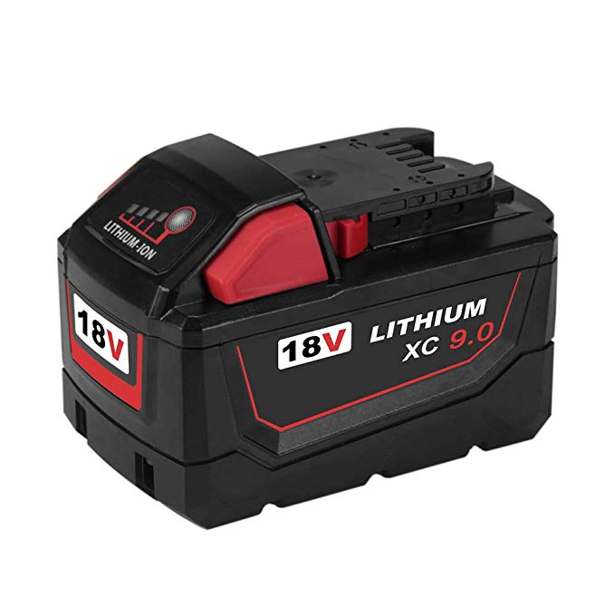 18V 9.0Ah Replacement for Milwaukee M18 Battery M18B 48-11-1820 48-11-185048-11-1828 48-11-10 Cordless Power Tools