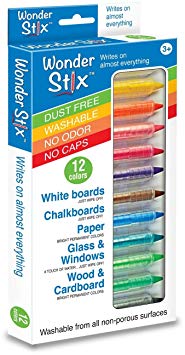 Wonder Stix TPG-637 Pastel Colors Dustless Chalk Crayon 12 pack