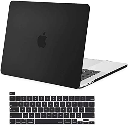 MOSISO MacBook Pro 16 inch Case 2020 2019 Release A2141 with Touch Bar & Touch ID, Ultra Slim Protective Plastic Hard Shell Case & Keyboard Cover Compatible with MacBook Pro 16 inch, Black