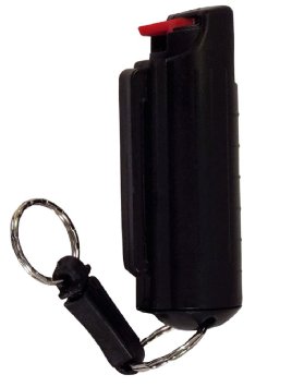 2 Pack Black Compact Pepper Spray - No Shipping To NY MA MI WI - Police Strength Jogger Keychain Best Self Defense Spray Provides Maximum Protection From Dogs Bears and Dangerous Situations