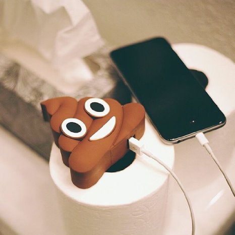 Emoji Universe: Poop Emoji Stuffed 2600mAh 5V/1.5A Portable Charger (Poop stuff Power Bank)By Jack&Chloe