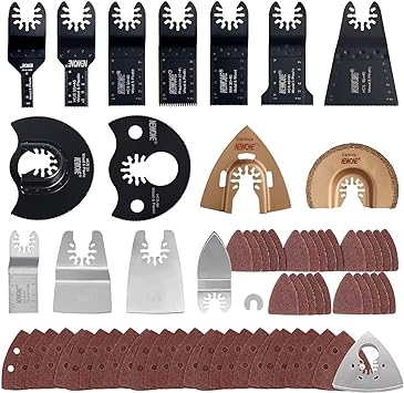 Quick Change 66 pcs Oscillating Multi Tool Saw Blades Accessories fit for Multimaster Power Tools as Fein,Black&Decker