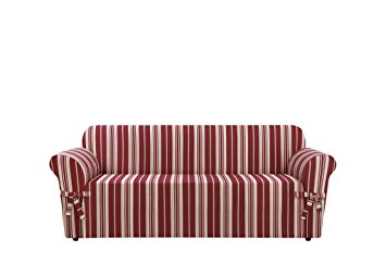 Sure Fit SF37922 Stripe Sofa Slipcover, Multicolored