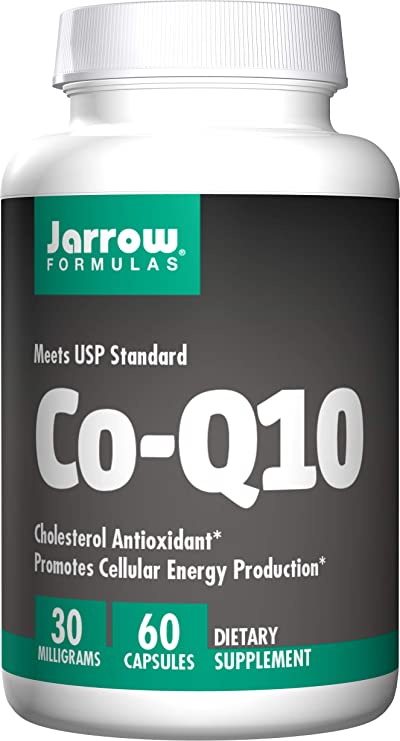 Jarrow Formulas CoQ10, Supports Cellular Energy and Cholesterol, 30 mg, 60 Capsules