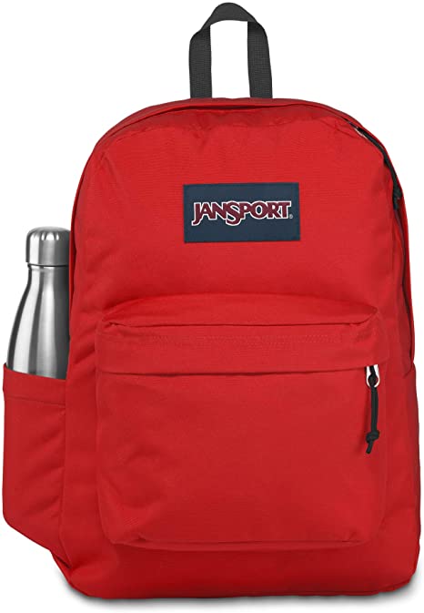 JanSport SuperBreak Backpack - School, Travel, or Work Bookbag with Water Bottle Pocket