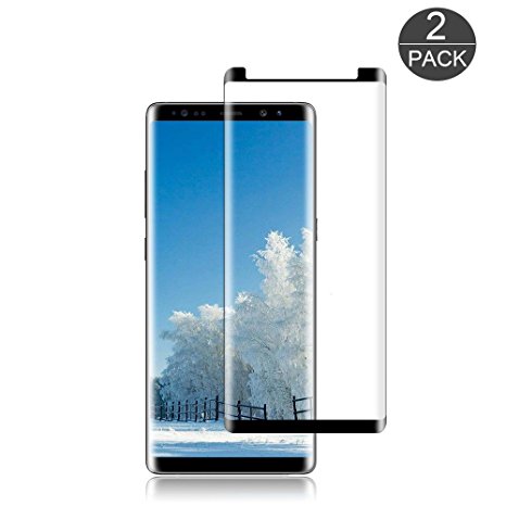 [2 Pack] Galaxy Note 8 Tempered Glass Screen Protector, Auideas [HD Clear][Anti-Bubble][Anti-Scratch][Anti-Fingerprint] Tempered Glass Screen Protector For Samsung Galaxy Note 8