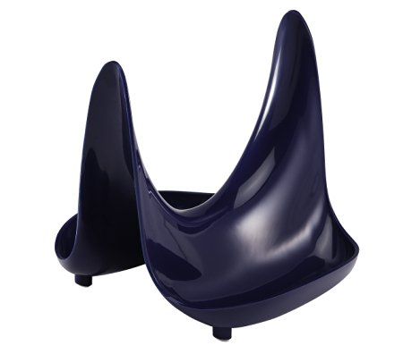 Hutzler Pot Lid Stand and Spoon Rest, Cobalt Blue