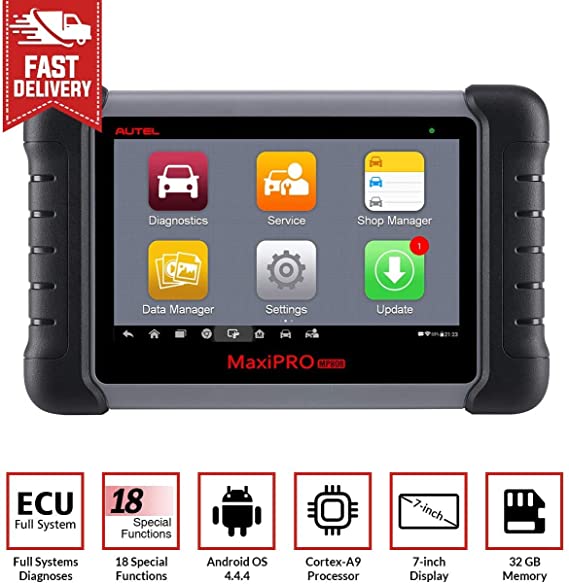 Autel MP808 OBD2 Scanner Professional OE-Level Diagnostics with Bi-Directional Control, Active Tests, Key Programming, SAS, EPB, BMS, DPF, Oil, TPMS Reset, ABS Bleeding