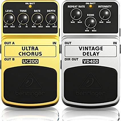 BEHRINGER ULTRA CHORUS UC200 and BEHRINGER VINTAGE DELAY VD400 Bundle