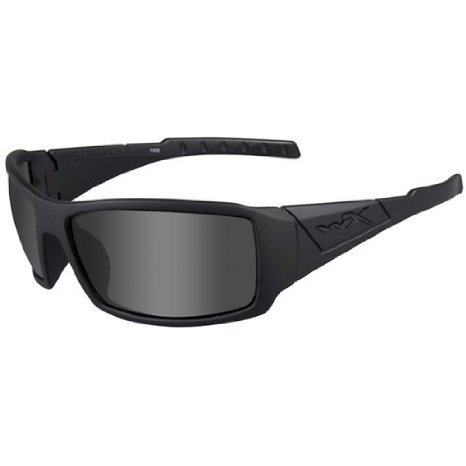 Wiley X Twisted Black Ops Sunglasses Smoke Grey Matte Black