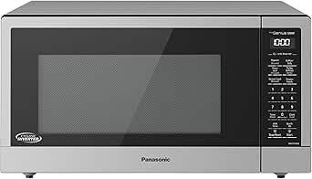 Panasonic NNST74LSC Family Size Genius Cyclonic Inverter 1200 W Microwave Oven, 15 Auto Cook Menus, Child Lock, Stainless Steel