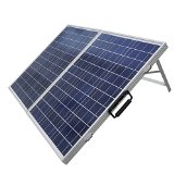 ECO-WORTHY 100 W Watt Portable Kits -100W 2x50W Folding PV Solar Panel 12V RV Boat Off Grid W 15A Charge Controller