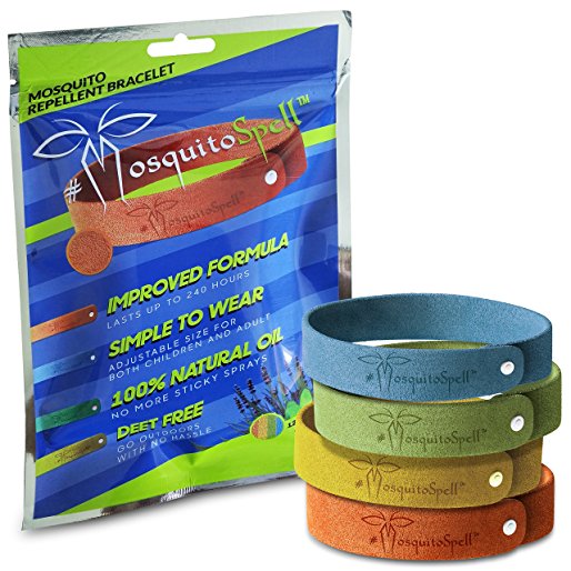 Mosquito Repellent Bracelets 12pcs, 100% All Natural Plant-Based Oil Mosquito Bands, Non-Toxic Travel Insect Repellent, Soft Material For Kids & Adults, Keeps Insects & Bugs Away