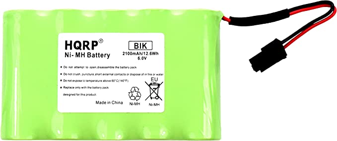 HQRP Backup Battery Compatible with GE Interlogix Simon Xti XTi-5 Security System 600-XTI-BAT A2100Mah 6V Wireless Control Panel