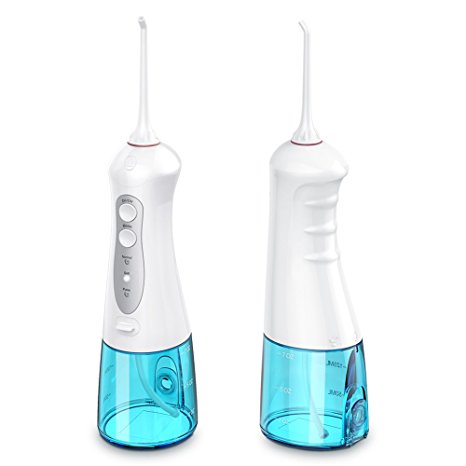 Water Flosser, Cordless Oral Irrigator Rechargeable Electric Dental Flosser 3 Modes with IPX7 Waterproof, Portable for Home and Travel by Bosiwee