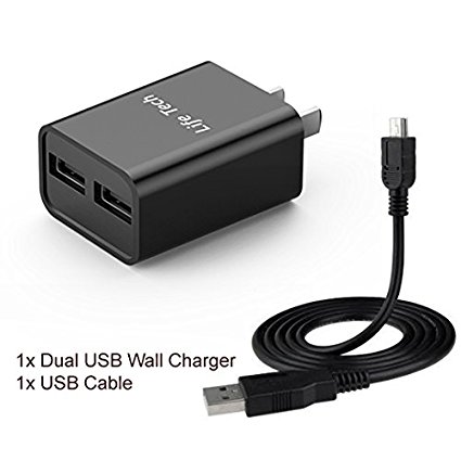 For Amazon Kindle Fire HD 6 / Fire HD 8 / Fire HD 10 / Fire HDX 7" / Fire HDX 8.9" Dual USB Home Wall Charger w/ USB Cable