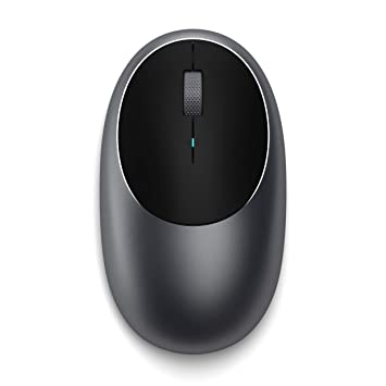 SATECHI Aluminum M1 Bluetooth Wireless Mouse with Rechargeable Type-C Port (Space Gray)