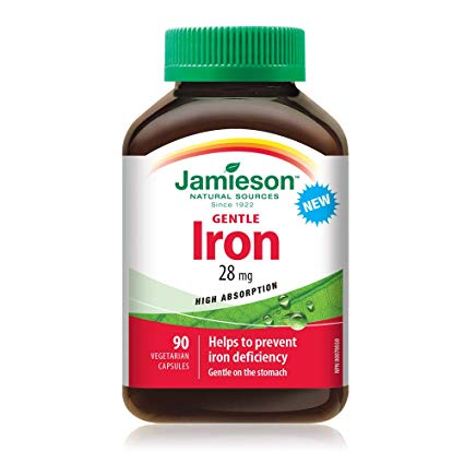 Jamieson Gentle Iron, 28mg, 90 Count
