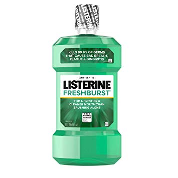 Listerine Antiseptic Mouthwash, Fresh Burst, 1 Liter