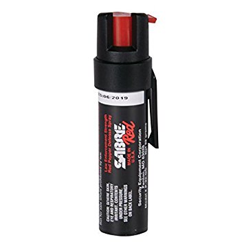 SABRE Red Pepper Spray - Police Strength - Compact Size with Clip (Max Protection - 35 shots, up to 5x's more)