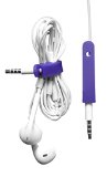 Budsband - Tangle-Free Earbuds Cord Organizer  Earphone Holder  Cord Wrap  Set of 2 in Purple