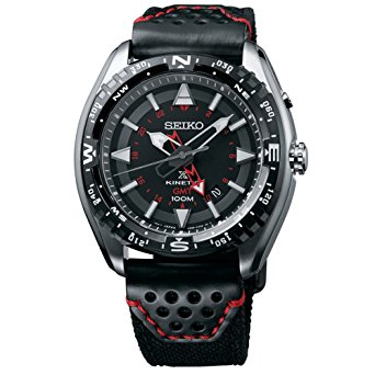 Seiko SUN049 Men's X Prospex Stainless Steel Silver Bracelet Band Black Dial Watch