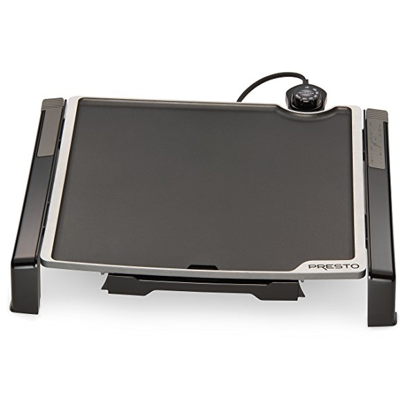 Presto 07071 Electric Tilt-N-fold Griddle, 15", Black