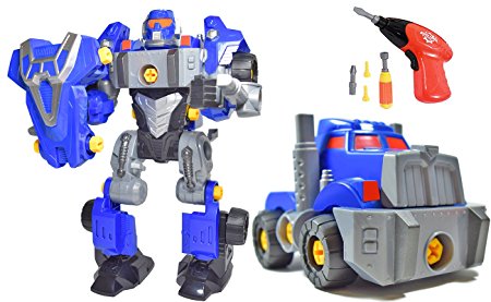 CoolToys 3-in-1 Take-A-Part Robot Toy – Includes Electric Drill, Screwdriver and Tools (42 Pieces)
