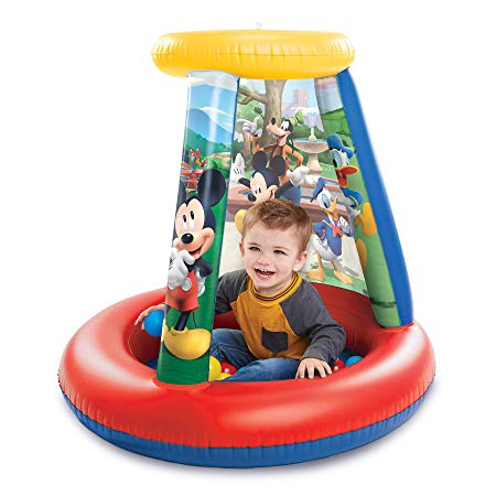 Mickey Mouse 94782 Ball Pit, 1 Inflatable   15 Soft-Flex Balls