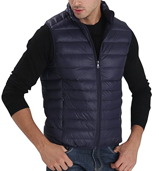 Oyanus Men's Packable Ultra Light Weight Down Outdoor Puffer Vest