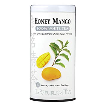 REPUBLIC OF TEA Honey Mango 100% White Tea, 50 Count