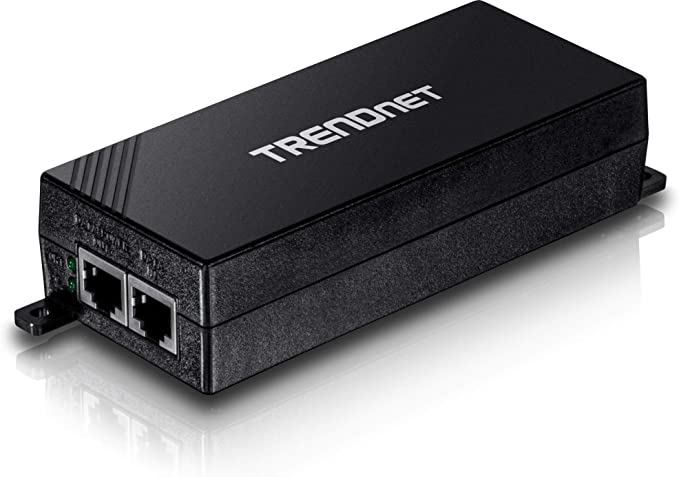 TRENDnet Gigabit Power Over Ethernet Plus Injector, TPE-115GI, Converts Non-Poe Gigabit to Poe  or PoE Gigabit, Supplies PoE (15.4W) or PoE  (30W) Power Network Distances Up to 100 M (328 ft.),Black