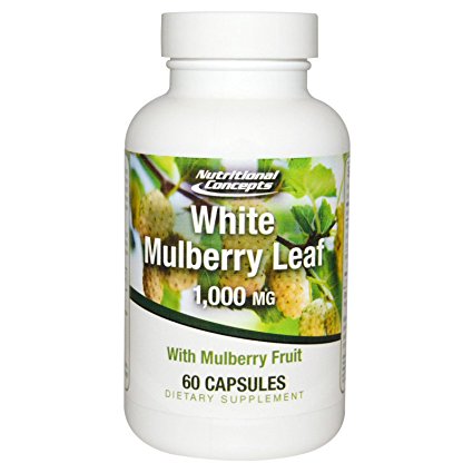 Nutritional Concepts White Mulberry Leaf -- 1000 mg - 60 Capsules