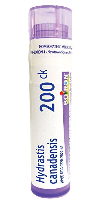 Boiron Hydrastis Canadensis 200C, 80 Pellets, Homeopathic Medicine for Postnasal Drip