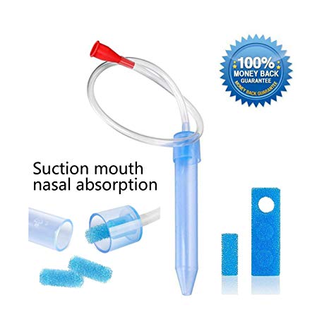 Baby Nasal Aspirator - The Baby Nose Suction Snot Sucker for a Clean and Comfy Nose