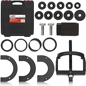 ABN Master Wheel Hub Removal Tool Kit - C to U Sizes Front and Rear Wheel Bearing Remover and Installer Tool Set